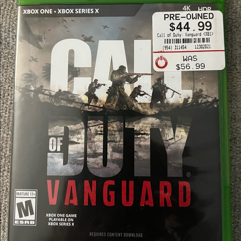 Xbox one call of duty vanguard